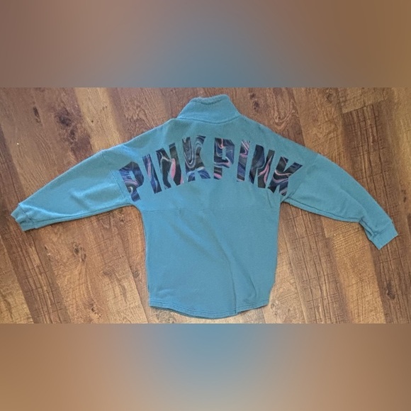 PINK by Victoria’s Secret 1/2 half zip  mock turtleneck pullover  medium - Picture 6 of 7